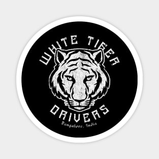 White Tiger Drivers Magnet